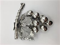 Frutto decorativo Brandimarte Frutto decorativo in Argento BRA B/118 UVA G90 - BRA B/118 UVA G90